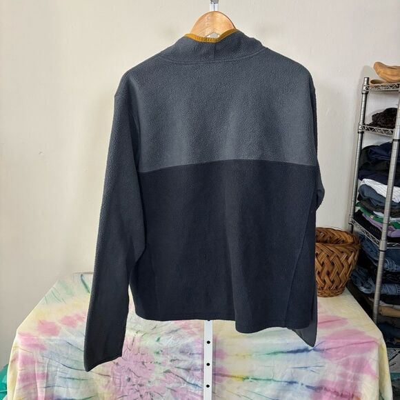 Vintage LL BEAN fleece 1/4 zip Men's Blue and Gray Sweater size large - Picture 5 of 5
